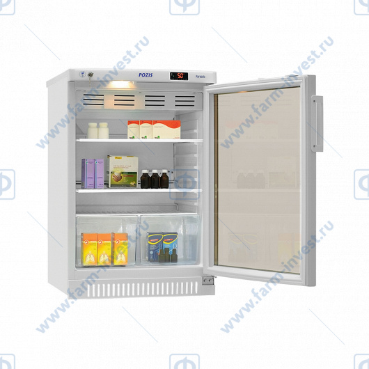 Холодильник фармацевтический ХФ-140-1(ТС) ПОЗиС (140 л) с тонированной стеклянной дверью