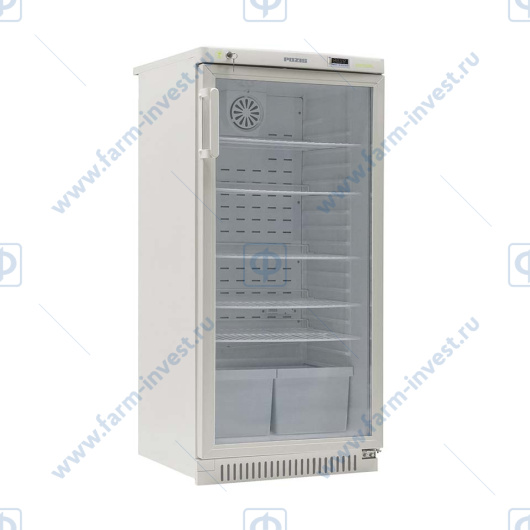 Холодильник фармацевтический ХФ-250-5 ПОЗиС (250 л) со стеклянной дверью и блоком управления БУ-М01