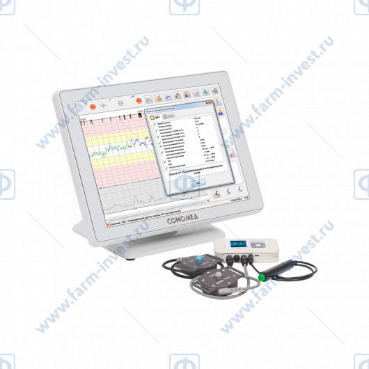 Монитор фетальный ультразвуковой СОНОМЕД-250 для одноплодной беременности (1 мобильный регистратор)