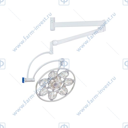 Светильник хирургический потолочный с аварийным питанием регулируемый одноблочный "ЭМАЛЕД 500"