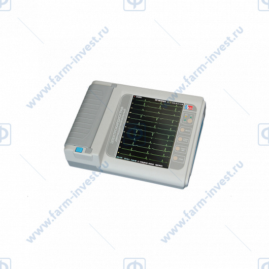 Электрокардиограф 3-6-12 канальный с регистрацией ЭКГ ЭК12Т-01-Р-Д/260 с цветным экраном 260 мм и ПО синдромальных заключений