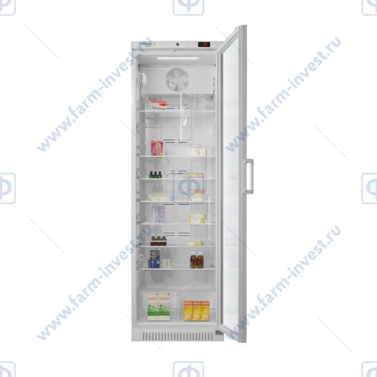 Холодильник фармацевтический ХФ-400-3 ПОЗиС (400 л) со стеклянной дверью