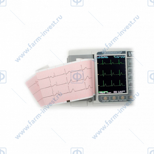 Электрокардиограф ЭК12Т-01-Р-Д (3/6/12-канальный) портативный с экраном 141 м и интерпретацией