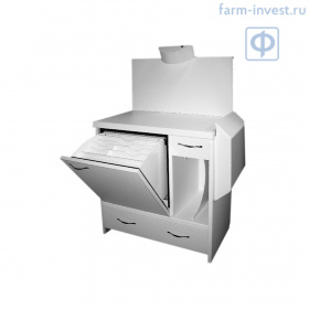 Рабочий стол рентгенолаборанта РСРН-У (870 мм) для малых фотолабораторий