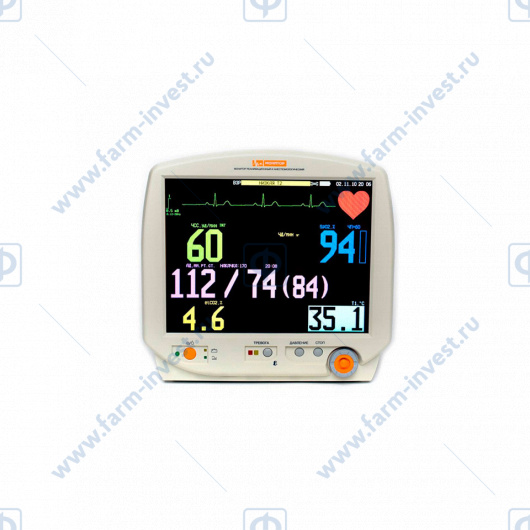 Монитор пациента реанимационный и анестезиологический МИТАР-01-Р-Д (комплект №16) с экраном 12,1