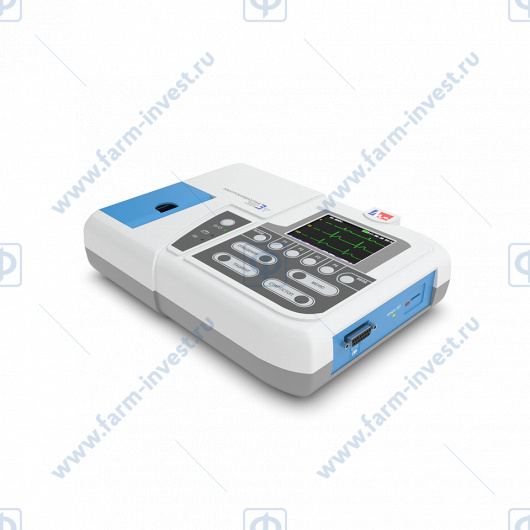 Электрокардиограф одно-трехканальный ЭКЗТ-01-Р-Д/1 с комбинированным питанием, цветным экраном и бумагой 57 мм