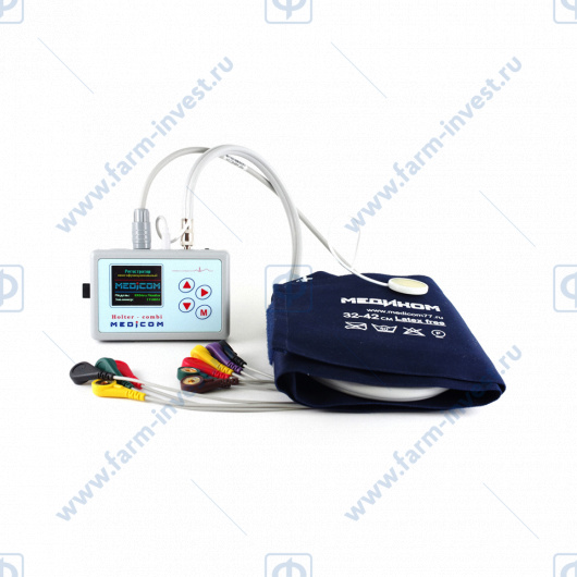 Комплекс суточного мониторирования ЭКГ и АД Медиком-комби с регистратором КР-04 (на 1 пациента c 1 регистратором)