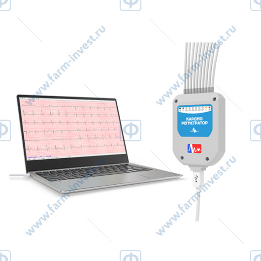 Кардиорегистратор портативный КРП-01 (СПДМ-01-Р-Д) с программным обеспечением ПК-01 (на 1 пациента)