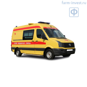 Автомобиль скорой медицинской помощи Volkswagen Crafter класса С (реанимобиль)