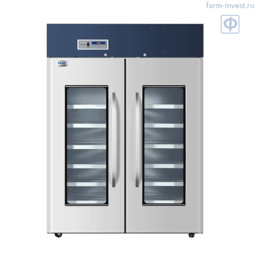 Холодильник фармацевтический Haier HYC-1378 (1378 л) с металлическими дверями со стеклянным окном