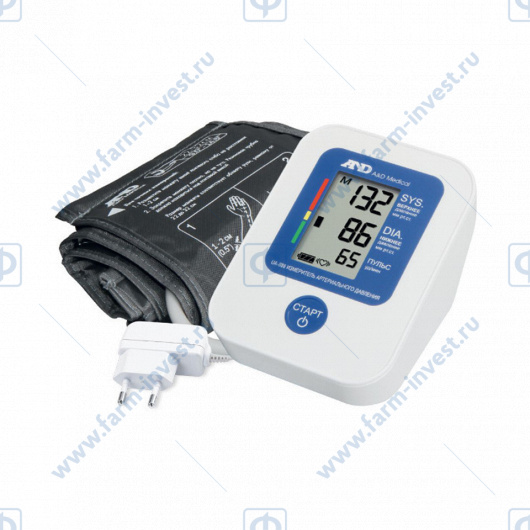 Тонометр автоматический для измерения артериального давления и частоты пульса AND UA-888