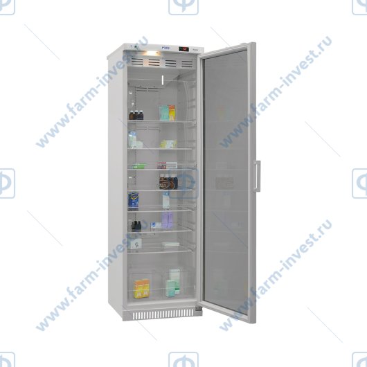 Холодильник фармацевтический ХФ-400-3(ТС) ПОЗиС (400 л) с тонированной стеклянной дверью (Уценка)