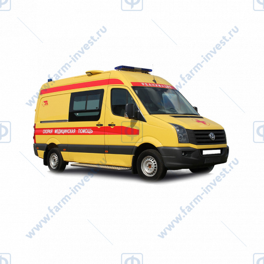 Автомобиль скорой медицинской помощи Volkswagen Crafter класса С (реанимобиль)