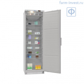 Холодильник фармацевтический ХФ-400-4 ПОЗиС (400 л) с дверью из металлопласта и блоком управления БУ-М01, серебро