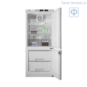 Холодильник комбинированный лабораторный ХЛ-250 ПОЗиС (170/80 л) с металлическими дверями