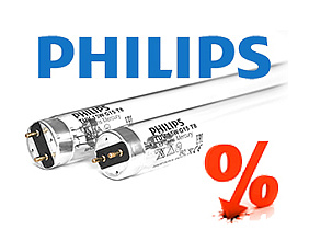 Снижены цены на лампы ультрафиолетовые TUV Philips