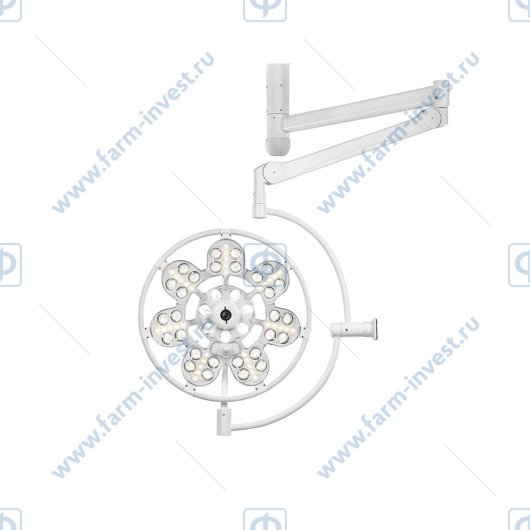 Светильник хирургический потолочный с аварийным питанием регулируемый одноблочный "ЭМАЛЕД 500"