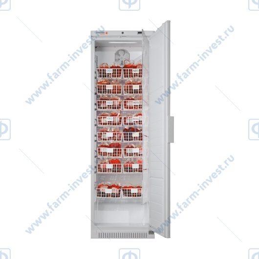 Холодильник для хранения крови ХК-400-2 ПОЗиС (400 л) с металлической дверью и блоком управления БУ-М01