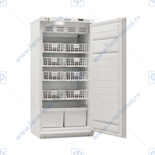 Холодильник для хранения крови ХК-250-2 ПОЗиС (250 л) с металлической дверью и блоком управления БУ-М01
