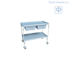 Тележка медицинская инструментальная ТИ-2-ВШ-01-Кронт-2