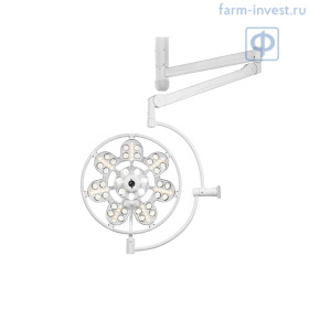 Светильник хирургический потолочный с аварийным питанием регулируемый одноблочный "ЭМАЛЕД 500"