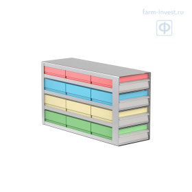 Криостеллаж с выдвижными ячейками Meling ZKL304-432B-CT