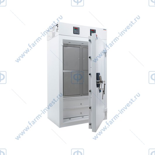 Сейф-термостат (сейф-холодильник) медицинский TS-3/100 двухкамерный (160 л) 3-го класса устойчивости к взлому