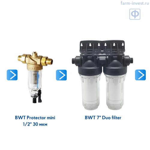 Фильтр механической очистки воды BWT Protector mini С/R ½"
