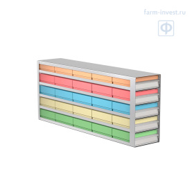 Криостеллаж с выдвижными ячейками Meling ZKL304-552B-CT