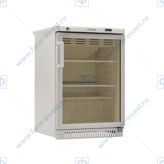 Холодильник фармацевтический ХФ-140-3(ТС) ПОЗиС (140 л) с тонированной стеклянной дверью и блоком управления БУ-М01