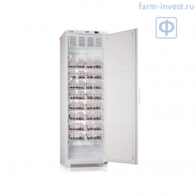 Холодильник для хранения крови ХК-400-2 ПОЗиС (400 л) с дверью из металлопласта и блоком управления БУ-М01, серебро